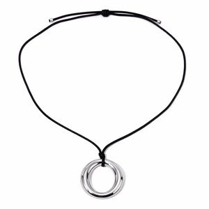 Ring Pendant Cord Necklace